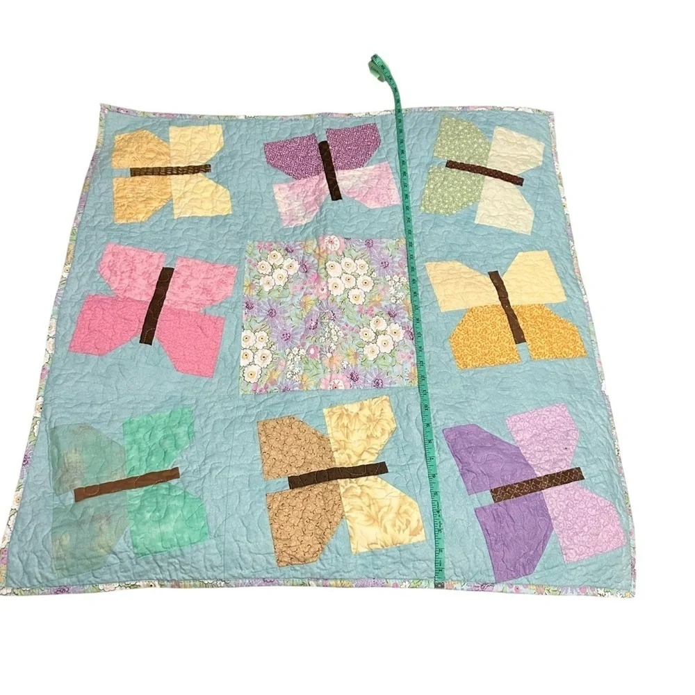 Colorful Butterfly Pattern Baby Quilt